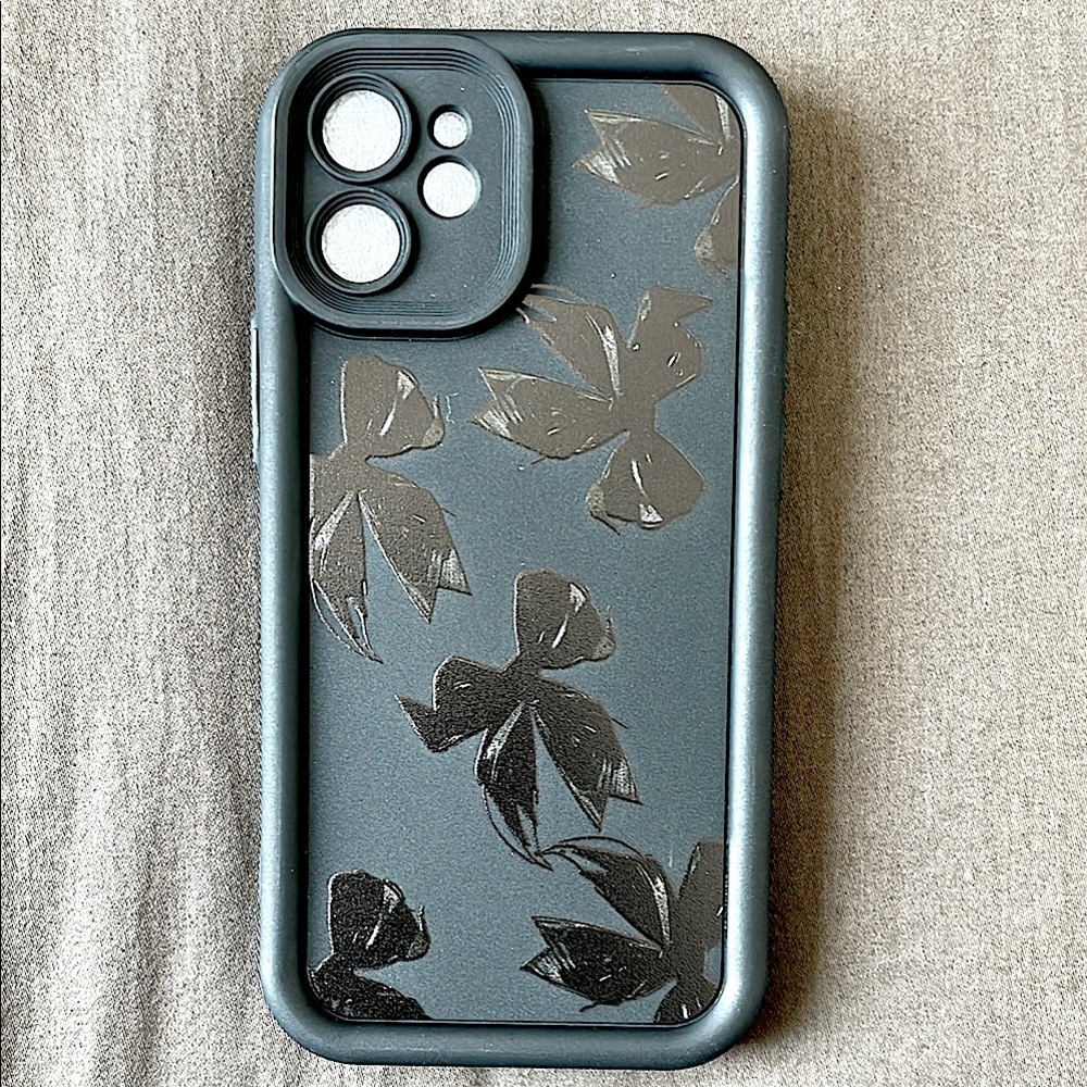 Brand New iPhone 12 Mini Black Bows Phone Case